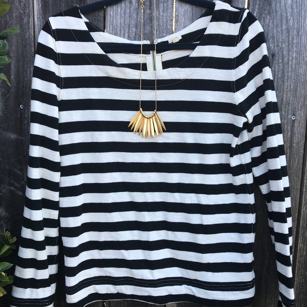 VGUC J.Crew striped top